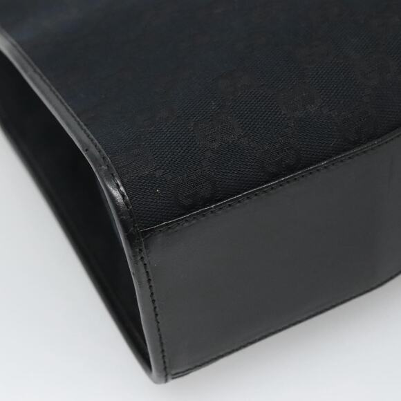 GUCCI GG Canvas Jackie Hand Bag Black Silver 002 002 - Picture 14 of 16